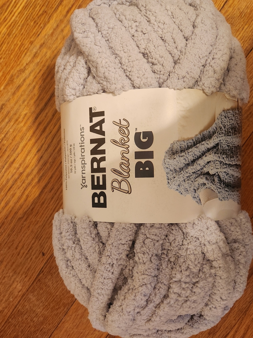Bernat Blanket Big Chunky Chenille Yarn - Earl Grey